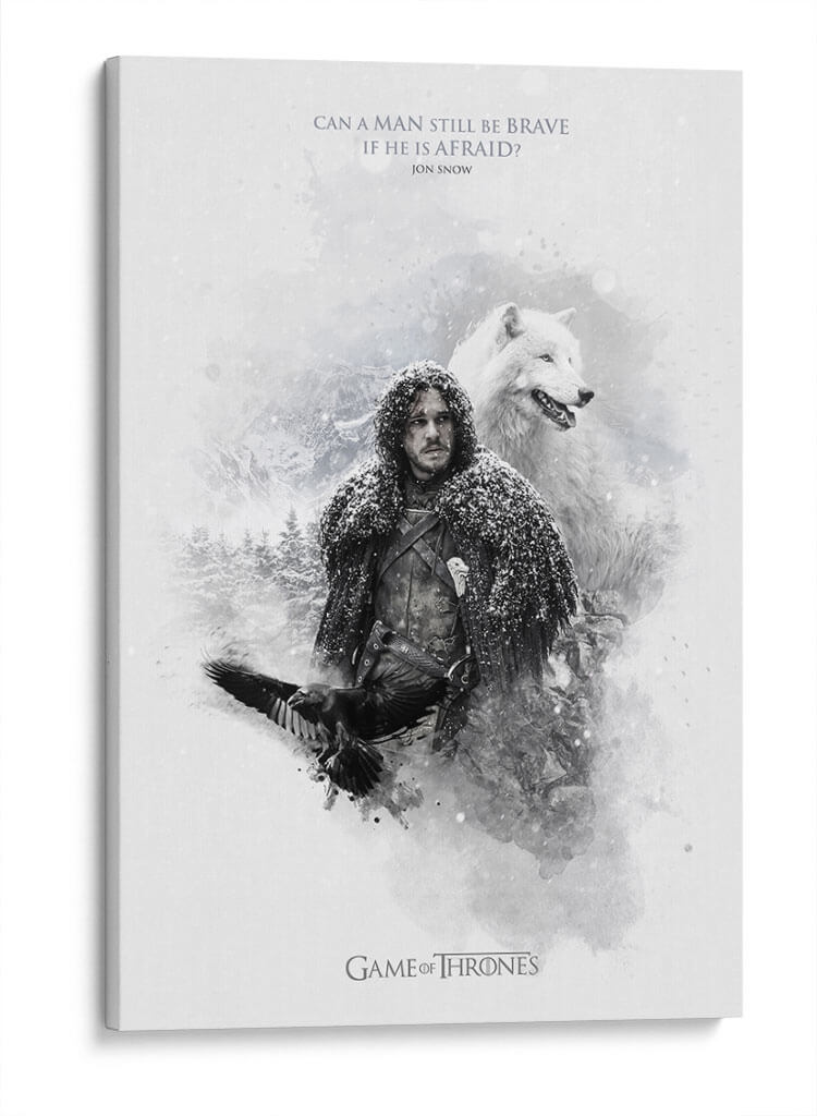 Can a man still be brave is he is afraid | Cuadro decorativo de Canvas Lab