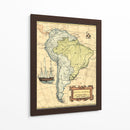 Mapa De América Del Sur - Vision Studio | Cuadro decorativo de Canvas Lab