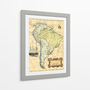Mapa De América Del Sur - Vision Studio | Cuadro decorativo de Canvas Lab