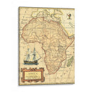 Mapa De África - Vision Studio | Cuadro decorativo de Canvas Lab