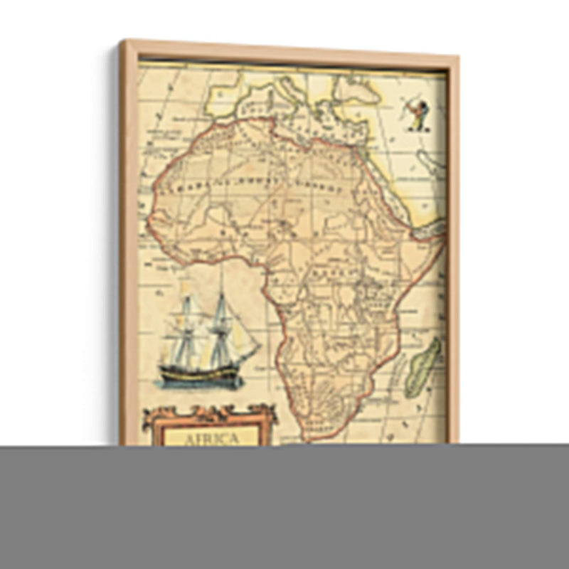 Mapa De África - Vision Studio | Cuadro decorativo de Canvas Lab
