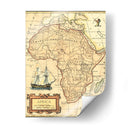 Mapa De África - Vision Studio | Cuadro decorativo de Canvas Lab