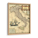 Mapa De Italia - Vision Studio | Cuadro decorativo de Canvas Lab