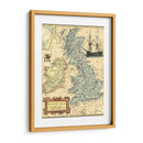 Mapa De Islas Británicas - Vision Studio | Cuadro decorativo de Canvas Lab