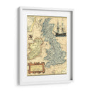 Mapa De Islas Británicas - Vision Studio | Cuadro decorativo de Canvas Lab