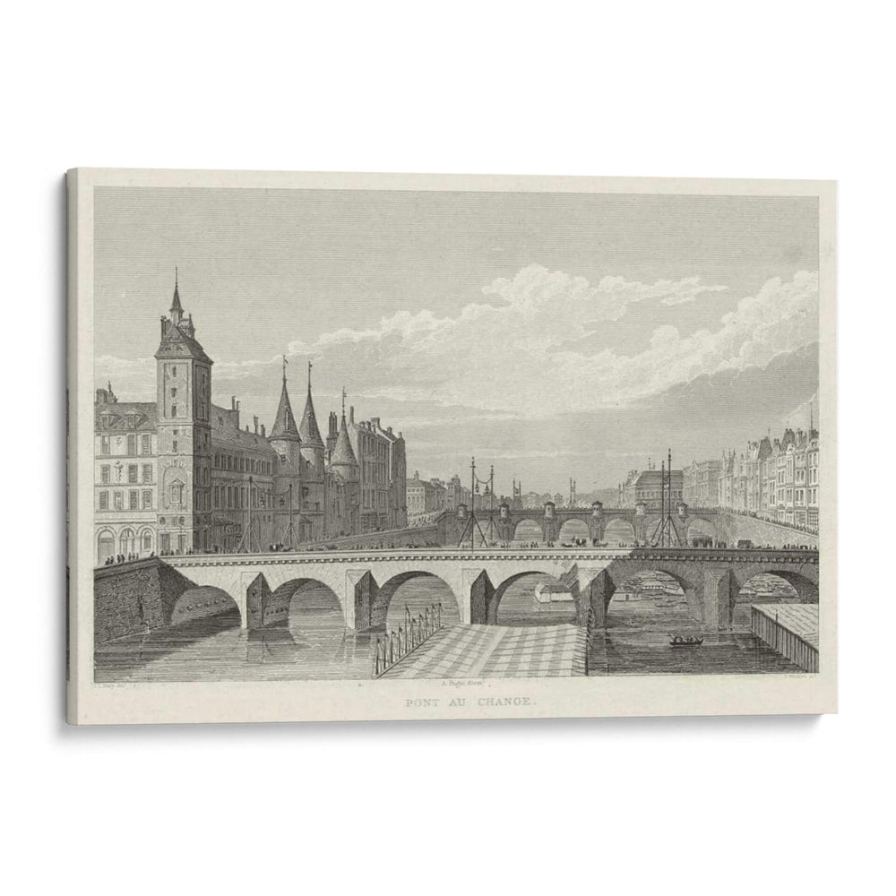 Pont Au Cambio - A. Pugin | Cuadro decorativo de Canvas Lab