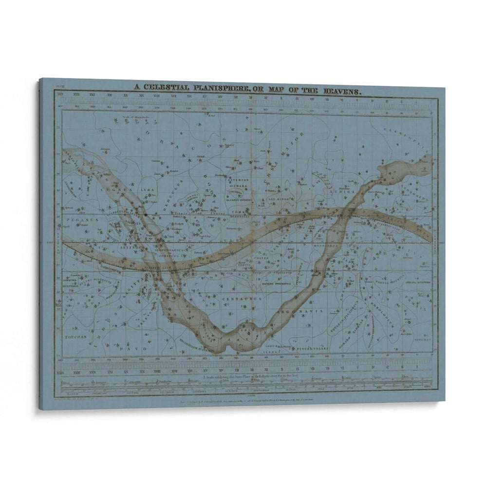 Planisferio Celestial - W.G. Evans | Cuadro decorativo de Canvas Lab
