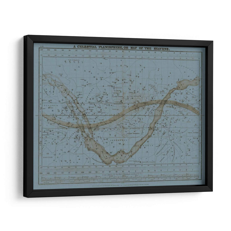 Planisferio Celestial - W.G. Evans | Cuadro decorativo de Canvas Lab