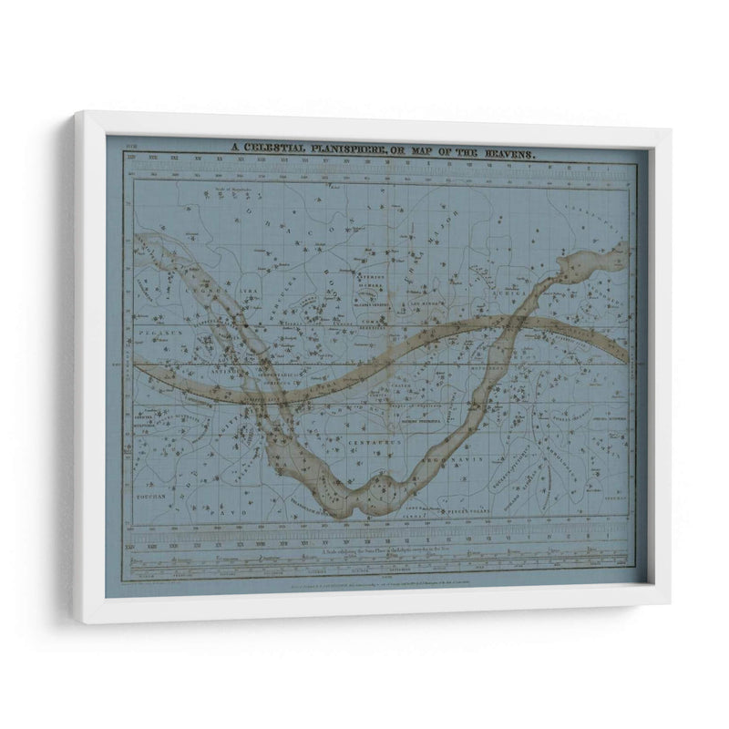 Planisferio Celestial - W.G. Evans | Cuadro decorativo de Canvas Lab