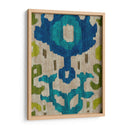 Teal Ikat I - Chariklia Zarris | Cuadro decorativo de Canvas Lab