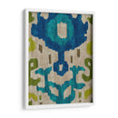Teal Ikat I - Chariklia Zarris | Cuadro decorativo de Canvas Lab