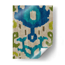 Teal Ikat I - Chariklia Zarris | Cuadro decorativo de Canvas Lab