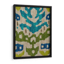 Teal Ikat Ii - Chariklia Zarris | Cuadro decorativo de Canvas Lab