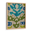 Teal Ikat Ii - Chariklia Zarris | Cuadro decorativo de Canvas Lab
