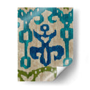 Teal Ikat Iii - Chariklia Zarris | Cuadro decorativo de Canvas Lab