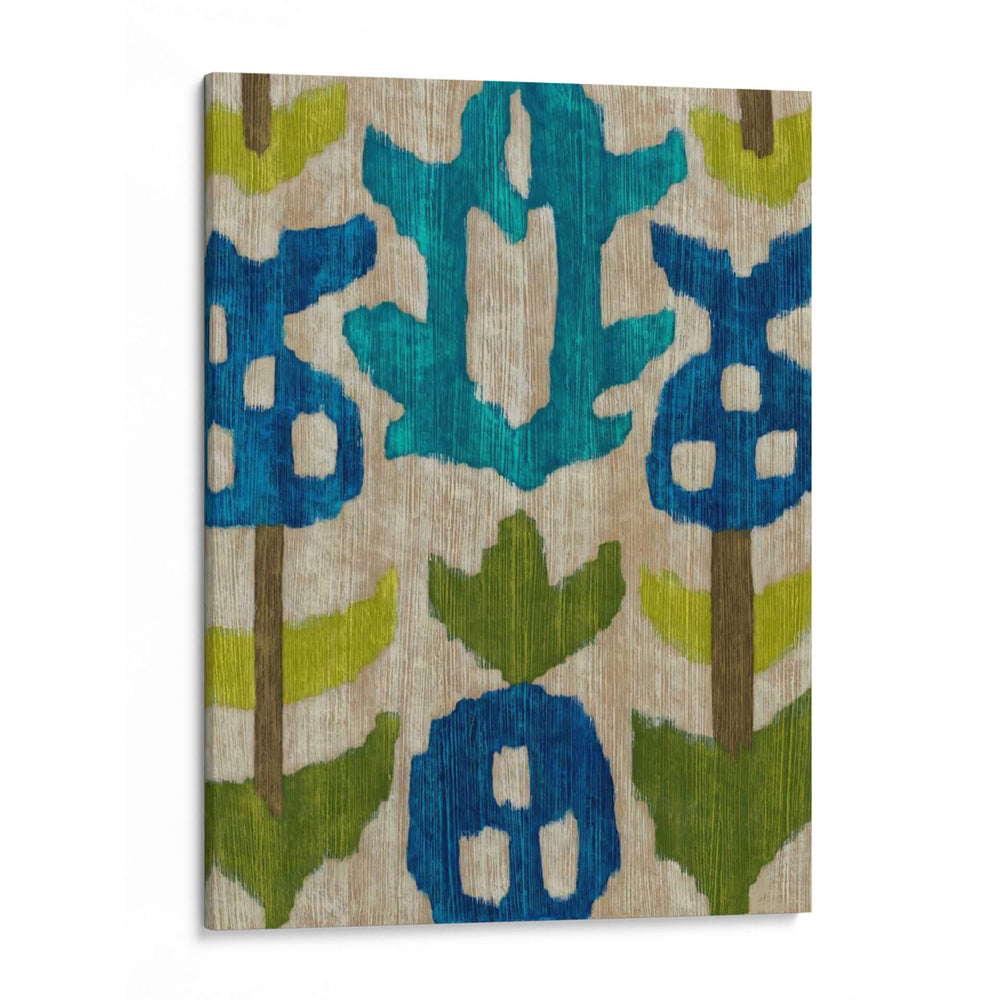 Teal Ikat Iv - Chariklia Zarris | Cuadro decorativo de Canvas Lab