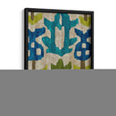 Teal Ikat Iv - Chariklia Zarris | Cuadro decorativo de Canvas Lab