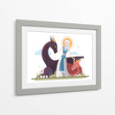 Daenerys ilustración digital | Cuadro decorativo de Canvas Lab