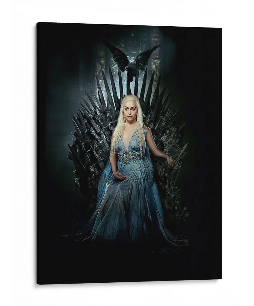 Madre de los dragones en el trono | Cuadro decorativo de Canvas Lab