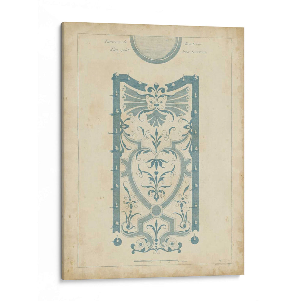 Diseño De Jardín En Azul Iii - DeZallier d Argenville | Cuadro decorativo de Canvas Lab