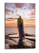 Mother of Dragons at sunset | Cuadro decorativo de Canvas Lab