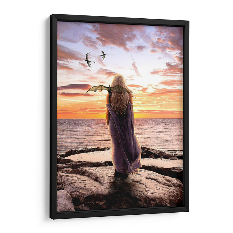 Mother of Dragons at sunset | Cuadro decorativo de Canvas Lab
