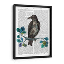 Cuervo Floral En Rama - Fab Funky | Cuadro decorativo de Canvas Lab