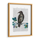 Cuervo Floral En Rama - Fab Funky | Cuadro decorativo de Canvas Lab