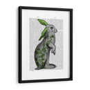 Liebre Con Orejas Verdes - Fab Funky | Cuadro decorativo de Canvas Lab