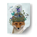 Zorro Con Mariposa Campana Jarra - Fab Funky | Cuadro decorativo de Canvas Lab