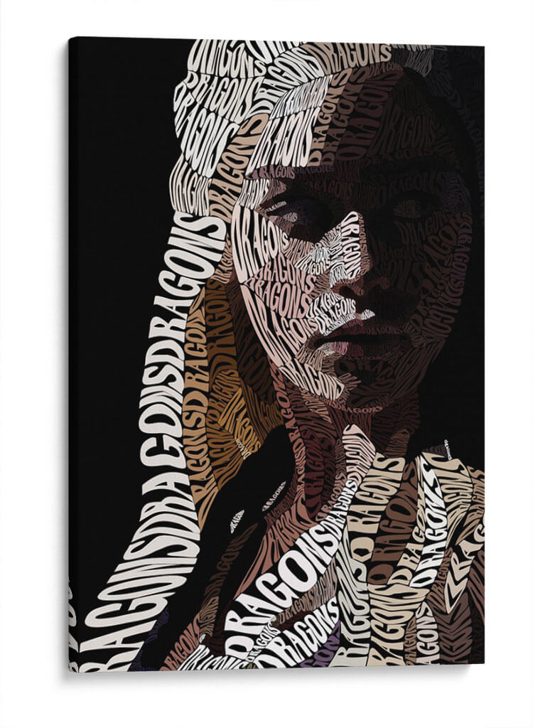 Tipografía en Khaleesi | Cuadro decorativo de Canvas Lab