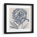 Indigo Floral En Linen Ii - Vision Studio | Cuadro decorativo de Canvas Lab