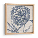 Indigo Floral En Linen Ii - Vision Studio | Cuadro decorativo de Canvas Lab