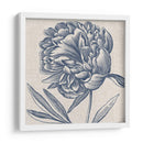 Indigo Floral En Linen Ii - Vision Studio | Cuadro decorativo de Canvas Lab