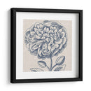 Indigo Floral En Lino Iii - Vision Studio | Cuadro decorativo de Canvas Lab