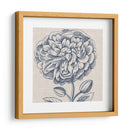 Indigo Floral En Lino Iii - Vision Studio | Cuadro decorativo de Canvas Lab