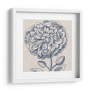 Indigo Floral En Lino Iii - Vision Studio | Cuadro decorativo de Canvas Lab