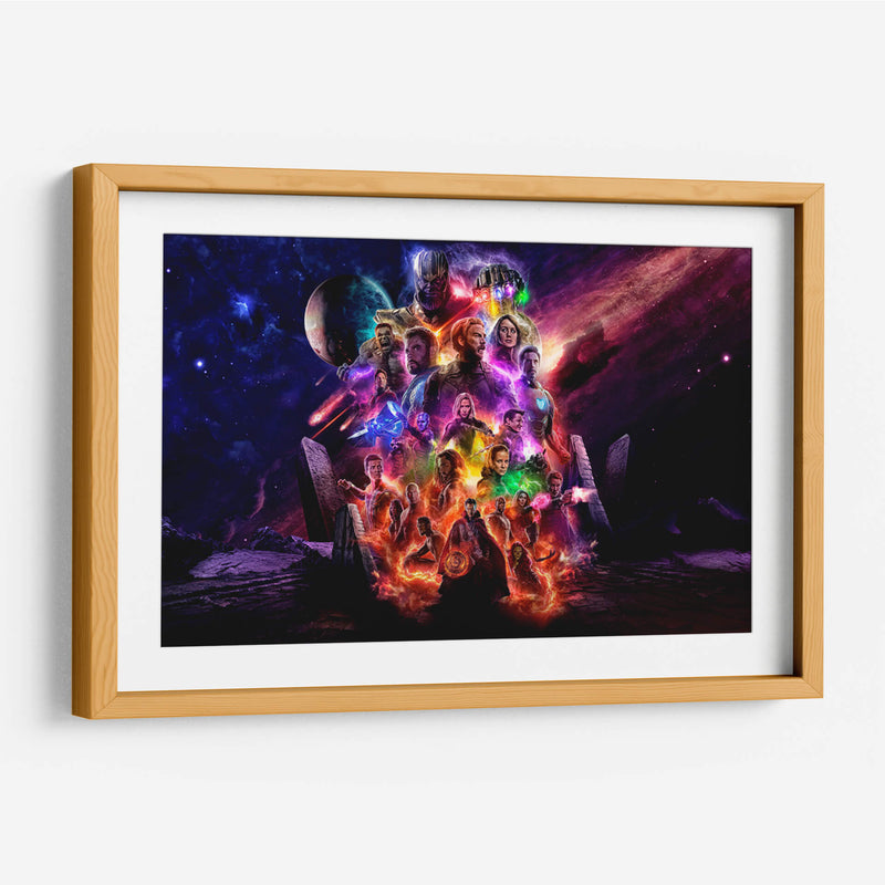Avengers in the space | Cuadro decorativo de Canvas Lab