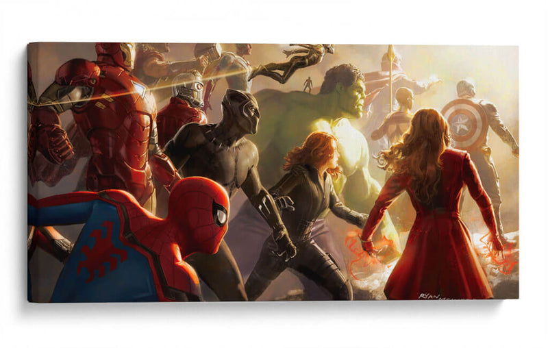 Avengers light | Cuadro decorativo de Canvas Lab