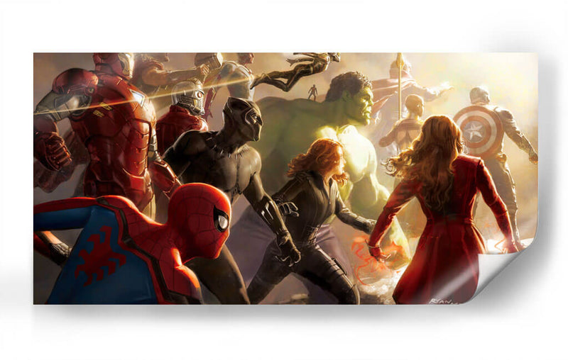 Avengers light | Cuadro decorativo de Canvas Lab