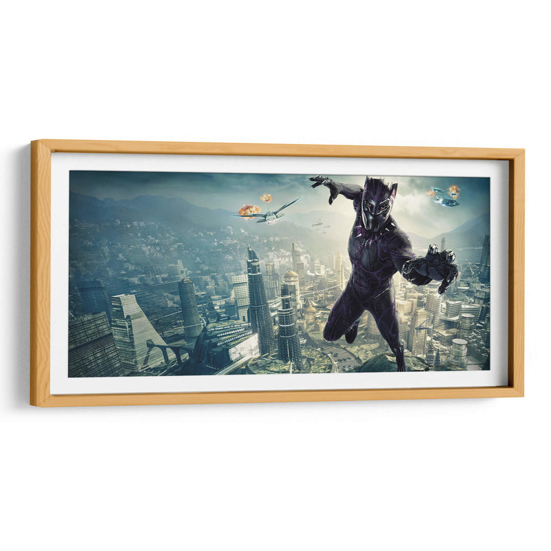 Black Panther over city | Cuadro decorativo de Canvas Lab