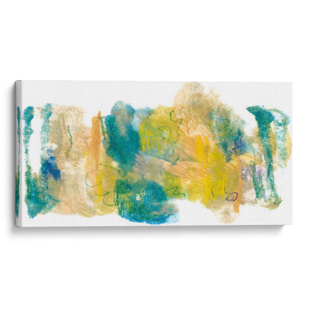 Teal Y Garabatos I - Joyce Combs | Cuadro decorativo de Canvas Lab