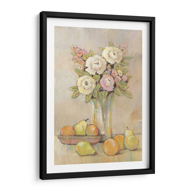 Still Life Study Flowers Y Fruit I - Tim OToole | Cuadro decorativo de Canvas Lab