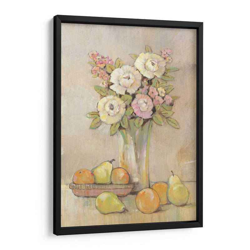 Still Life Study Flowers Y Fruit I - Tim OToole | Cuadro decorativo de Canvas Lab