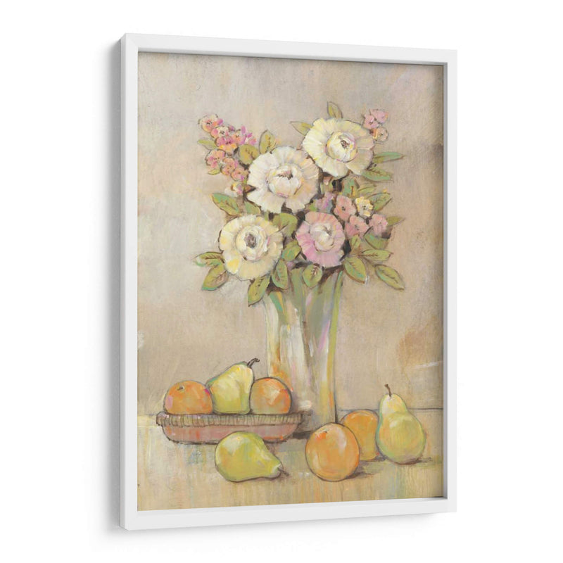 Still Life Study Flowers Y Fruit I - Tim OToole | Cuadro decorativo de Canvas Lab