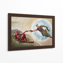 Deadpool La creación de Adán | Cuadro decorativo de Canvas Lab