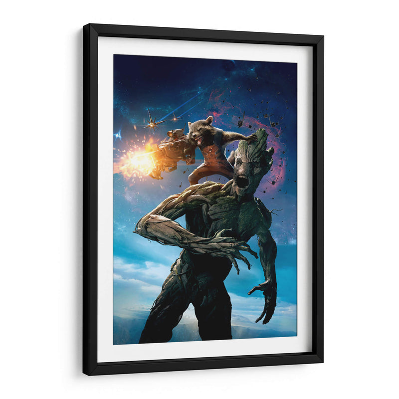 Groot y Rocket | Cuadro decorativo de Canvas Lab