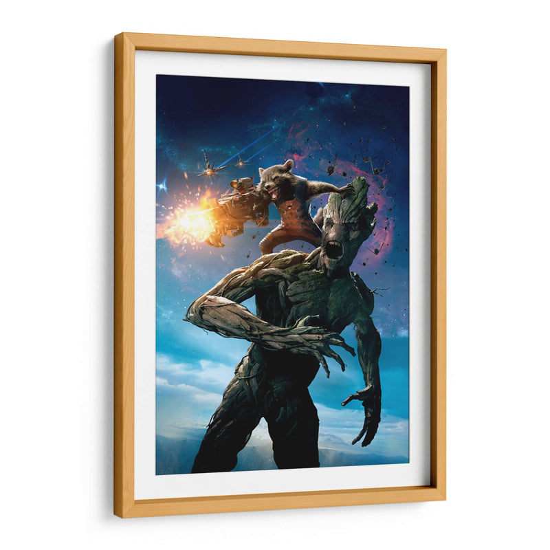 Groot y Rocket | Cuadro decorativo de Canvas Lab
