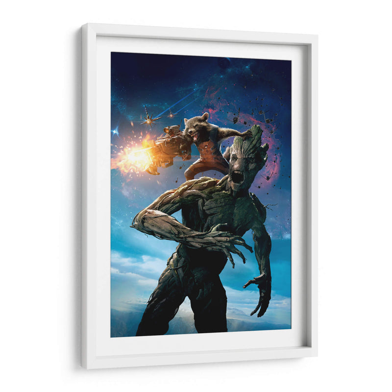 Groot y Rocket | Cuadro decorativo de Canvas Lab