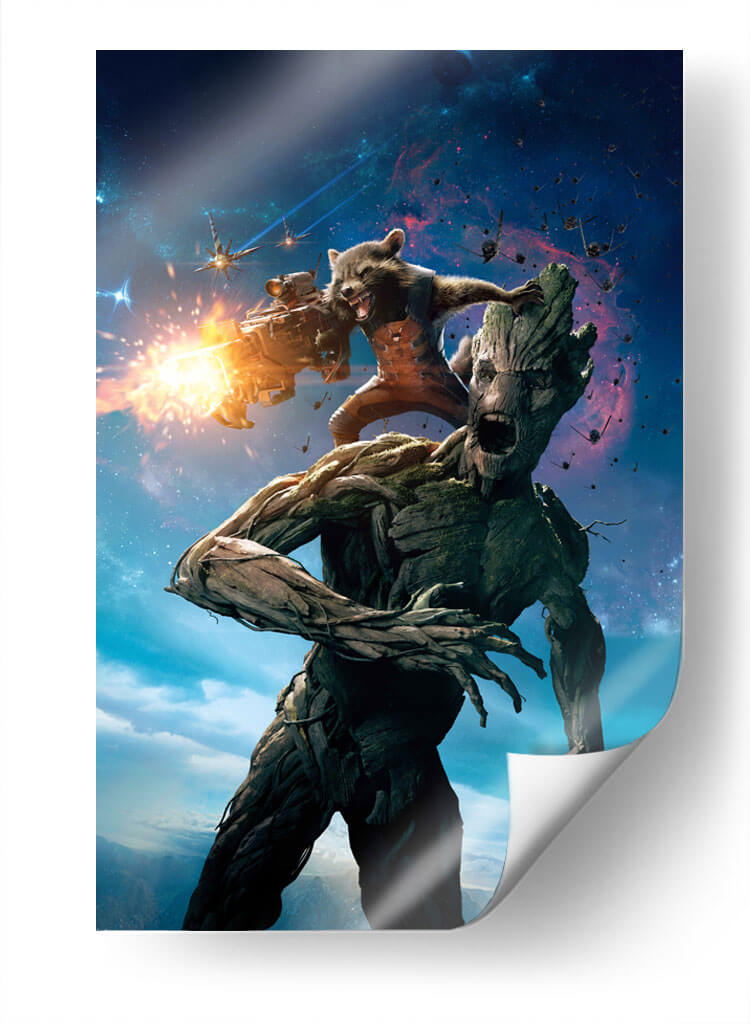 Groot y Rocket | Cuadro decorativo de Canvas Lab